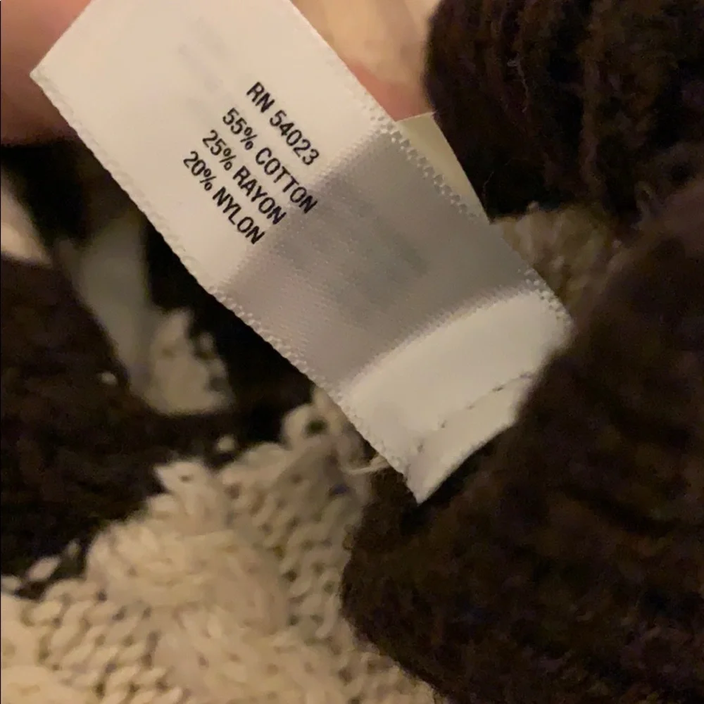 BabyGap cable knit brown & cream stripped onesie